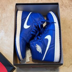 Nike Air Jordan 1 Retro High OG Hyper Royal/Sail Mens US 9.
